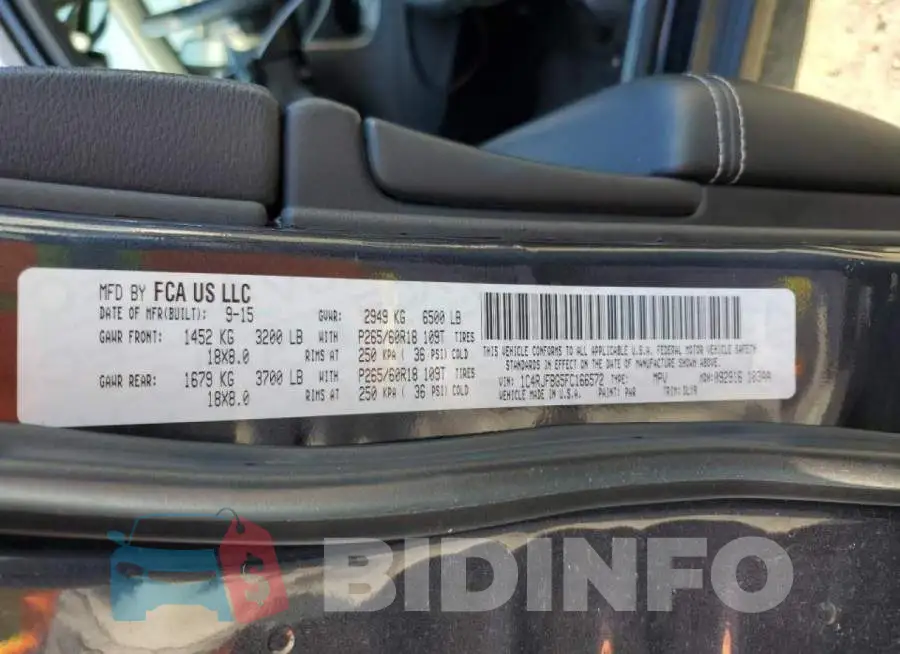 1C4RJFBG5FC166572 Photo# 12