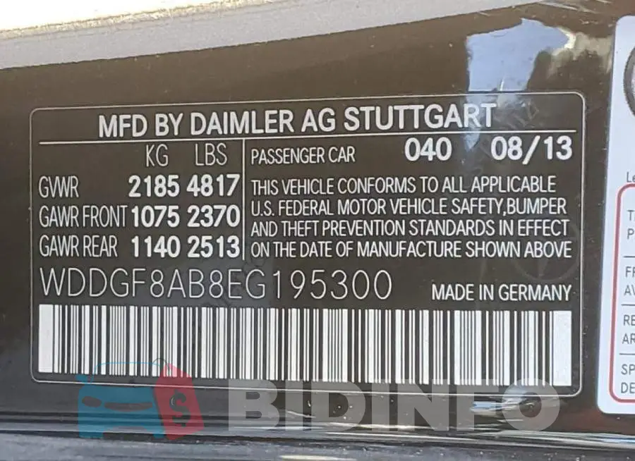 WDDGF8AB8EG195300 Photo# 12
