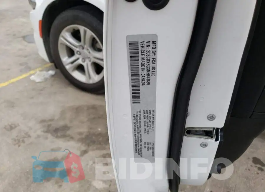 2C3CDXBG3MH678865 Photo# 13