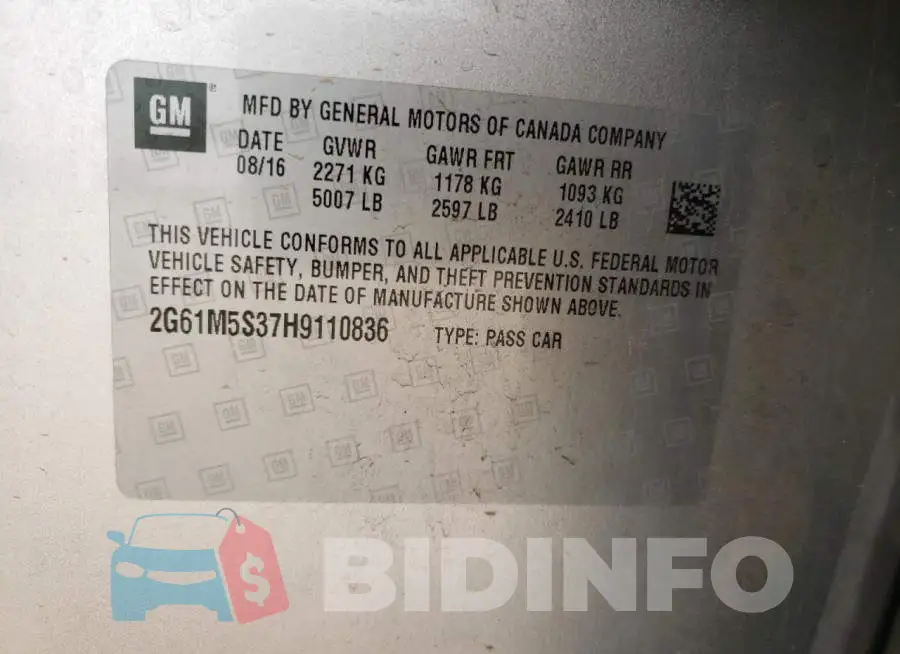 2G61M5S37H9110836 Photo# 10