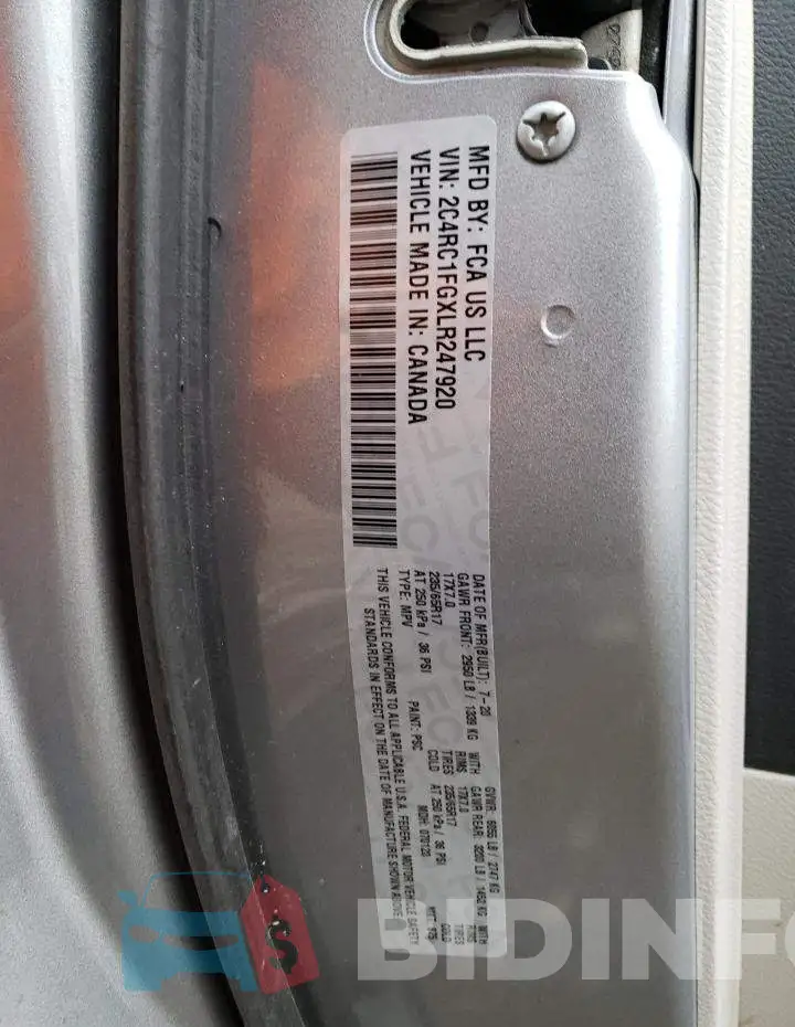 2C4RC1FGXLR247920 Photo# 13