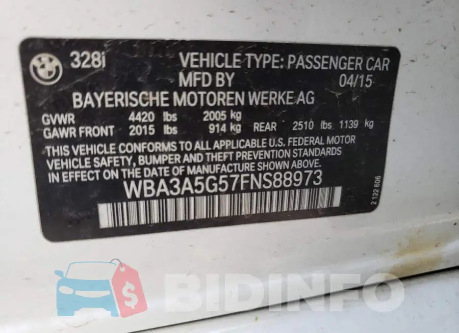 WBA3A5G57FNS88973 Photo# 12
