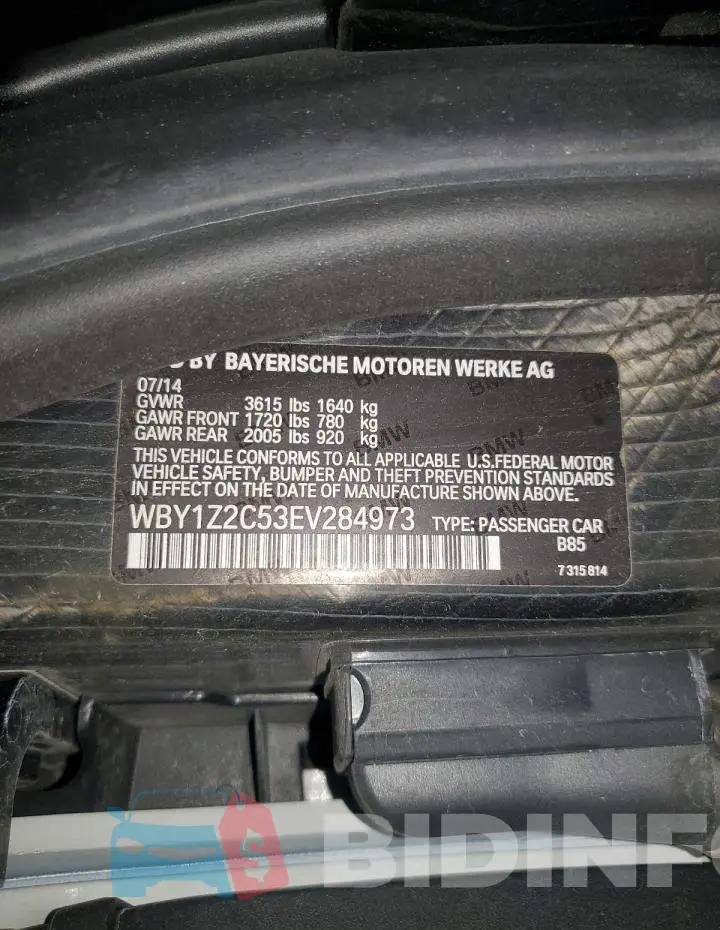 WBY1Z2C53EV284973 Photo# 12