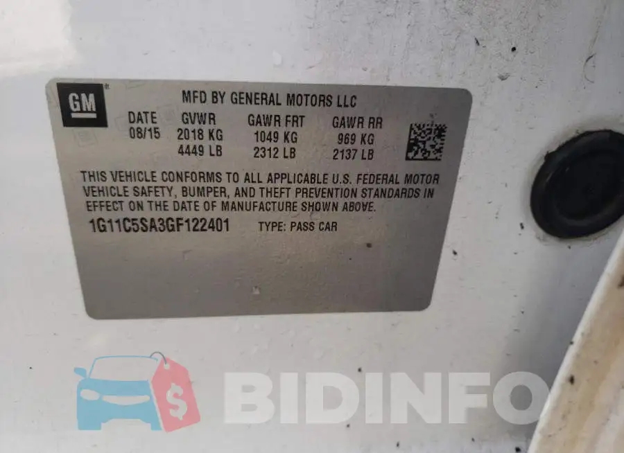 1G11C5SA3GF122401 Photo# 12