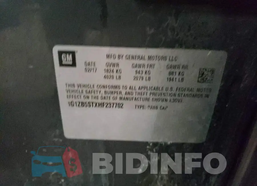 1G1ZB5STXHF237702 Photo# 12