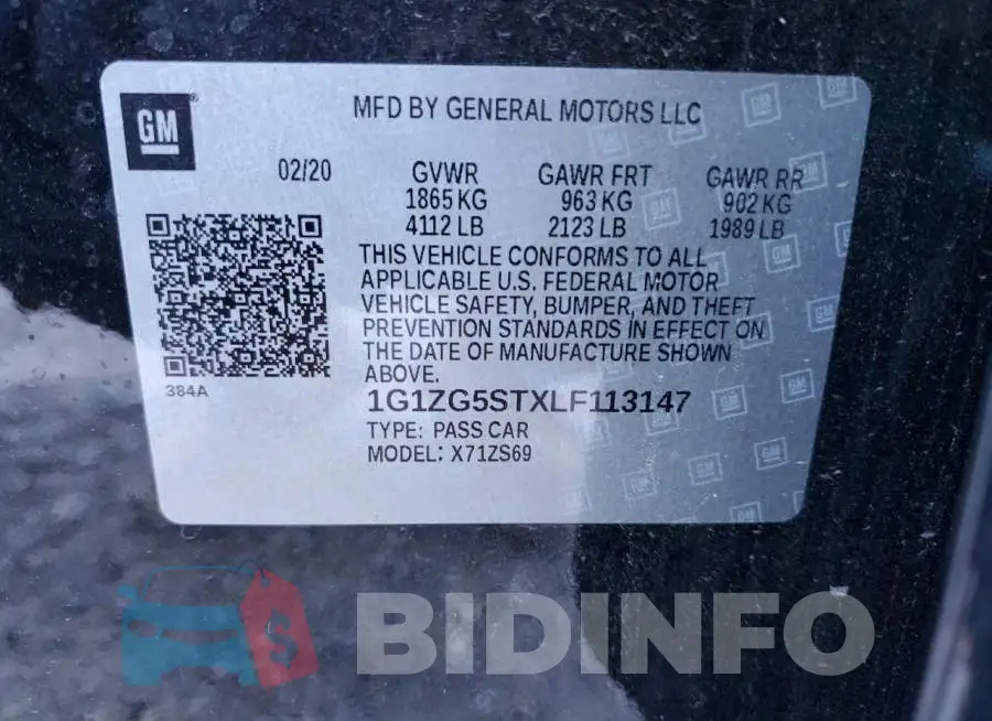 1G1ZG5STXLF113147 Photo# 12