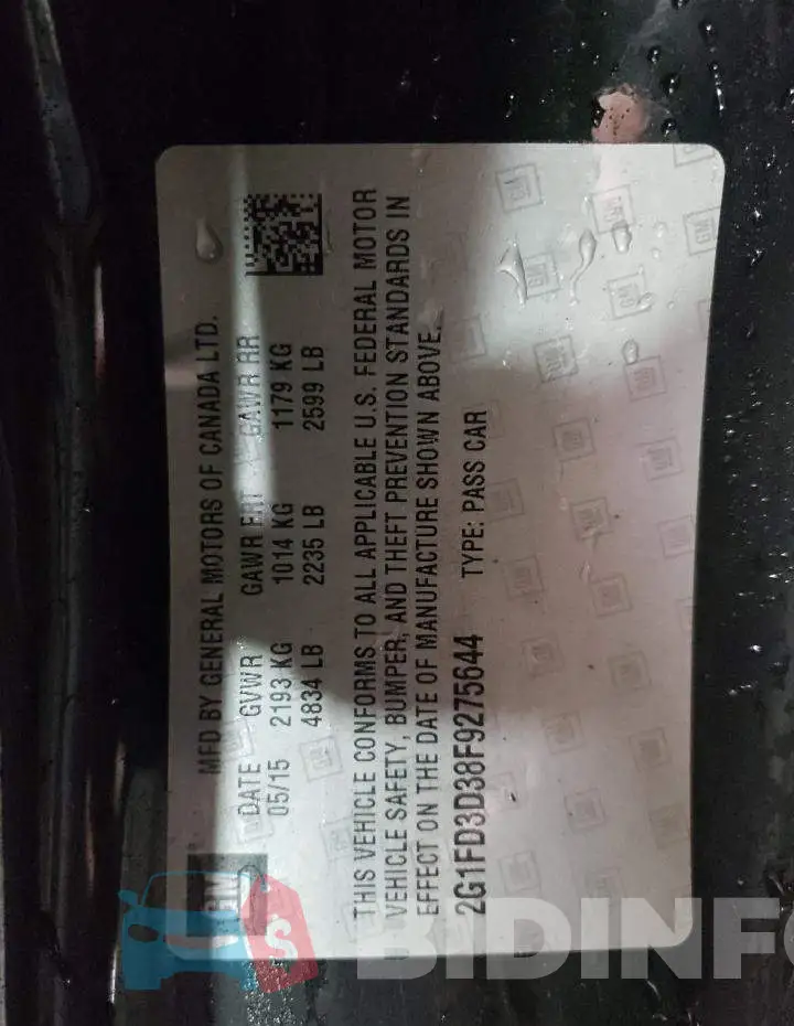 2G1FD3D38F9275644 Photo# 12