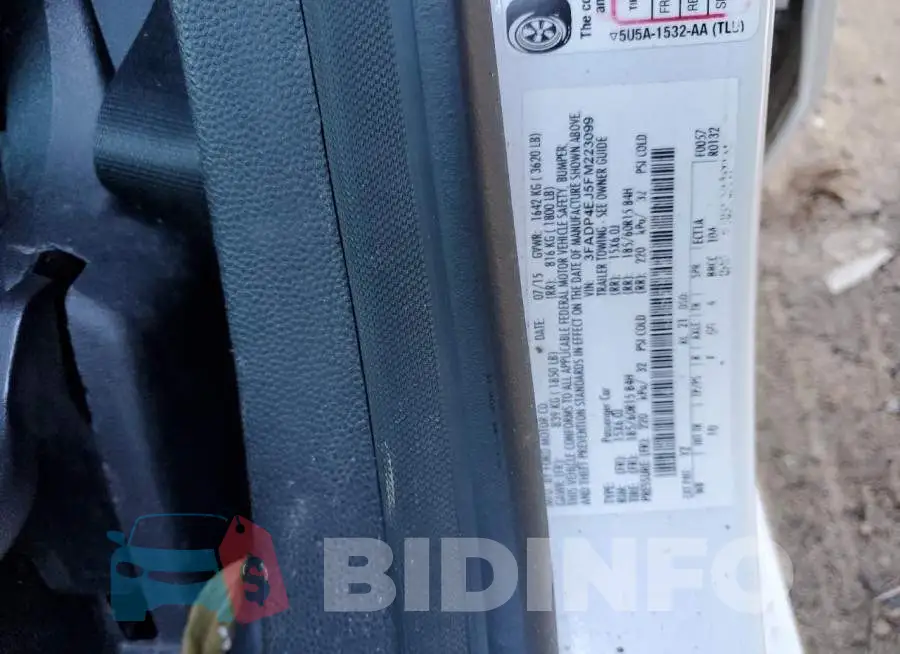 3FADP4EJ5FM223099 Photo# 12