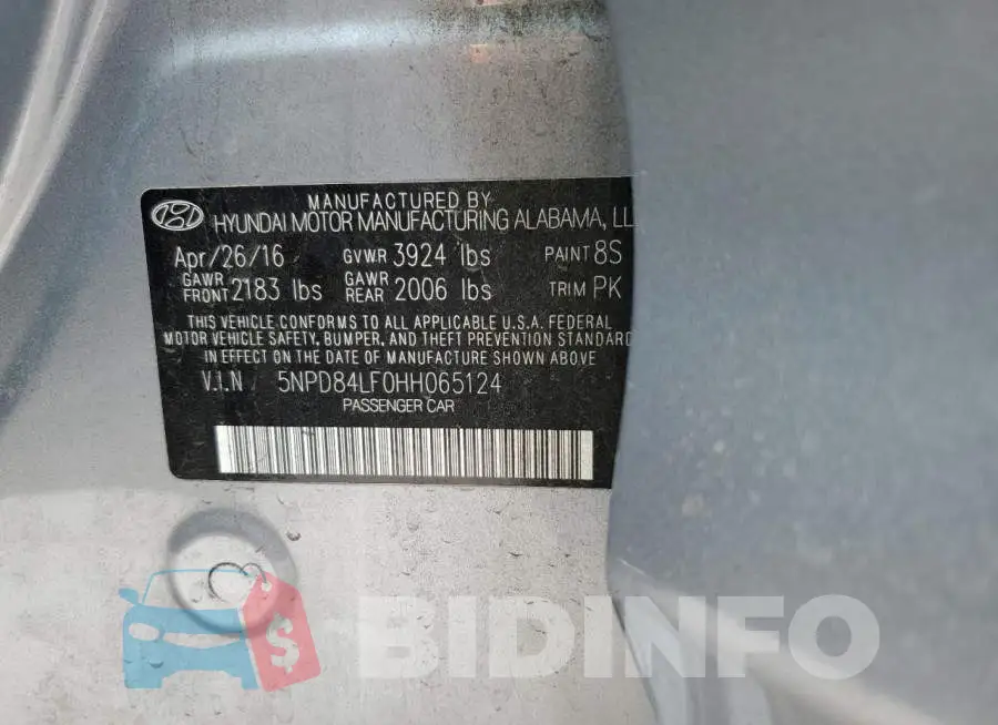 5NPD84LF0HH065124 Photo# 12