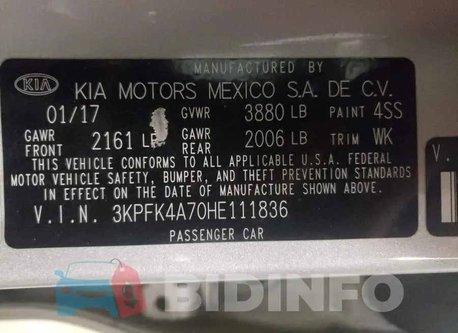 3KPFK4A70HE111836 Photo# 13