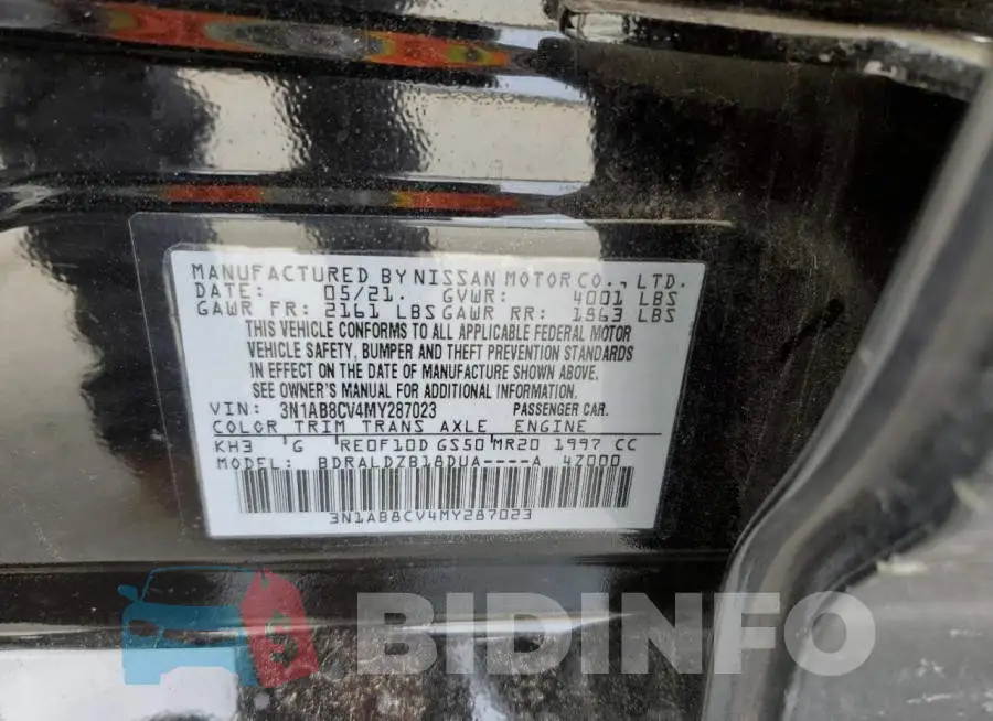 3N1AB8CV4MY287023 Photo# 12