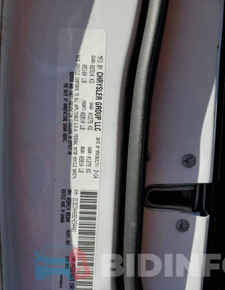 2C3CDXHG9EH234401 Photo# 12