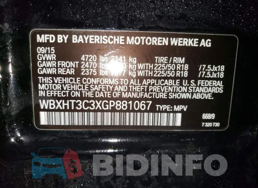 WBXHT3C3XGP881067 Photo# 13