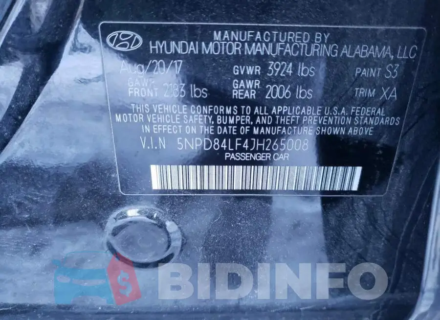 5NPD84LF4JH265008 Photo# 12
