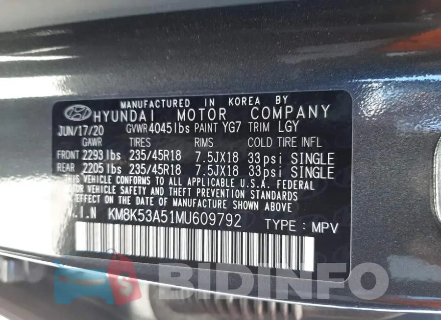 KM8K53A51MU609792 Photo# 10
