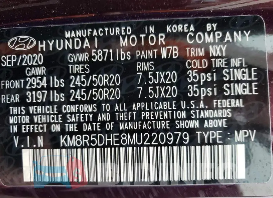KM8R5DHE8MU220979 Photo# 14