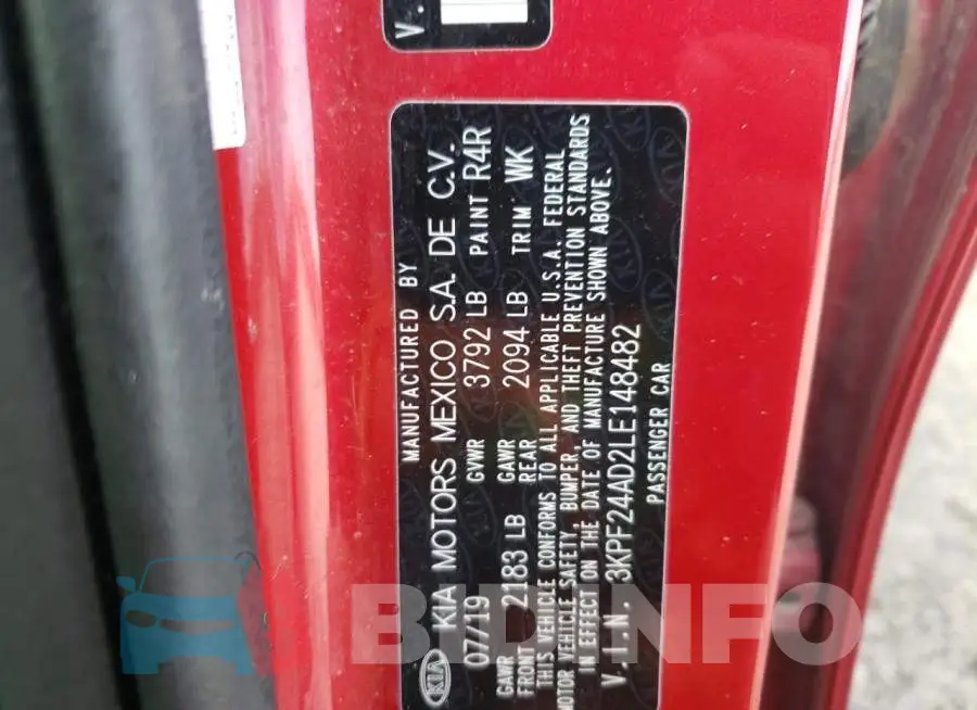 3KPF24AD2LE148482 Photo# 12