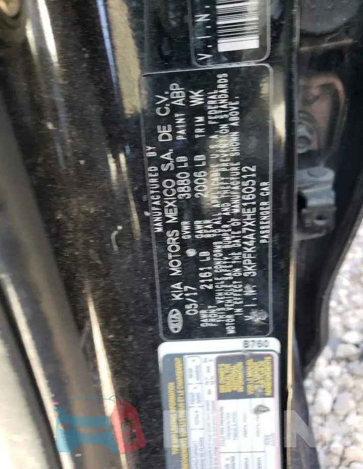 3KPFK4A7XHE160512 Photo# 10