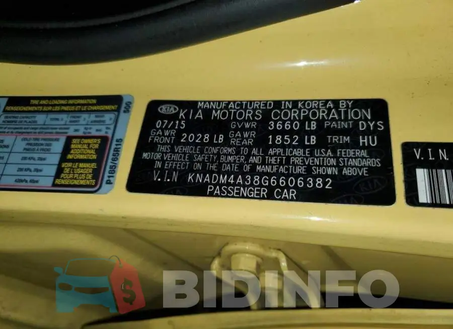 KNADM4A38G6606382 Photo# 12