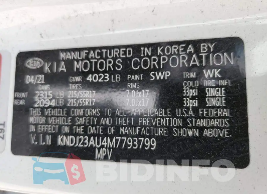 KNDJ23AU4M7793799 Photo# 12
