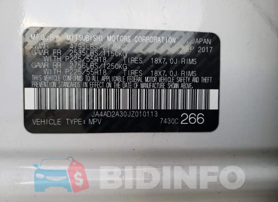 JA4AD2A30JZ010113 Photo# 13