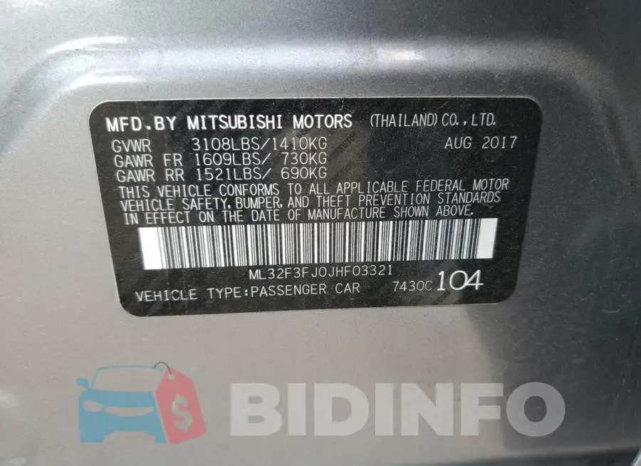 ML32F3FJ0JHF03321 Photo# 13