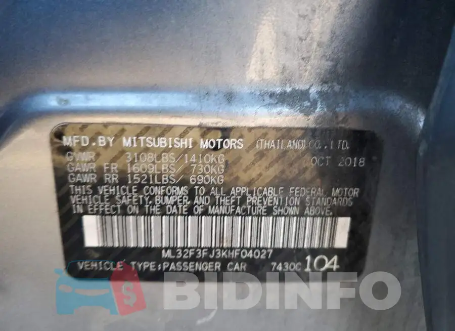ML32F3FJ3KHF04027 Photo# 12