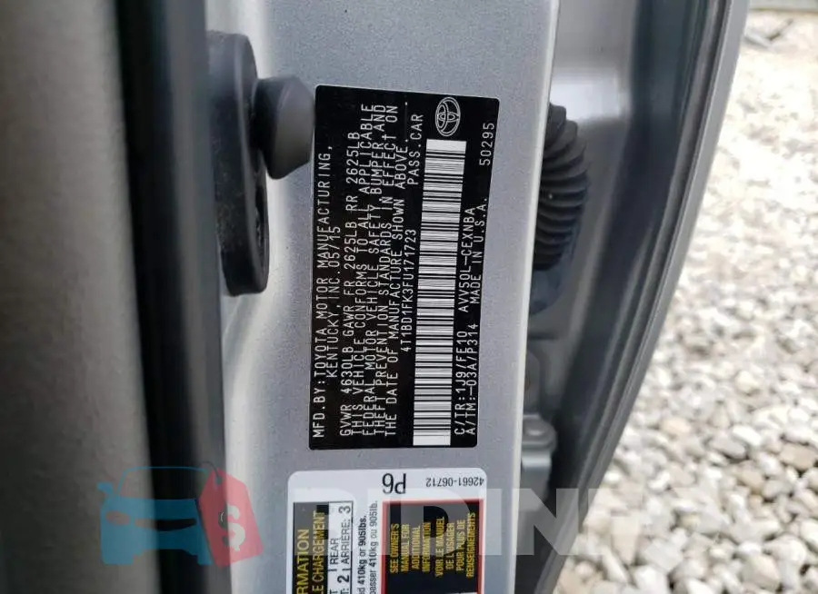 4T1BD1FK3FU171723 Photo# 12