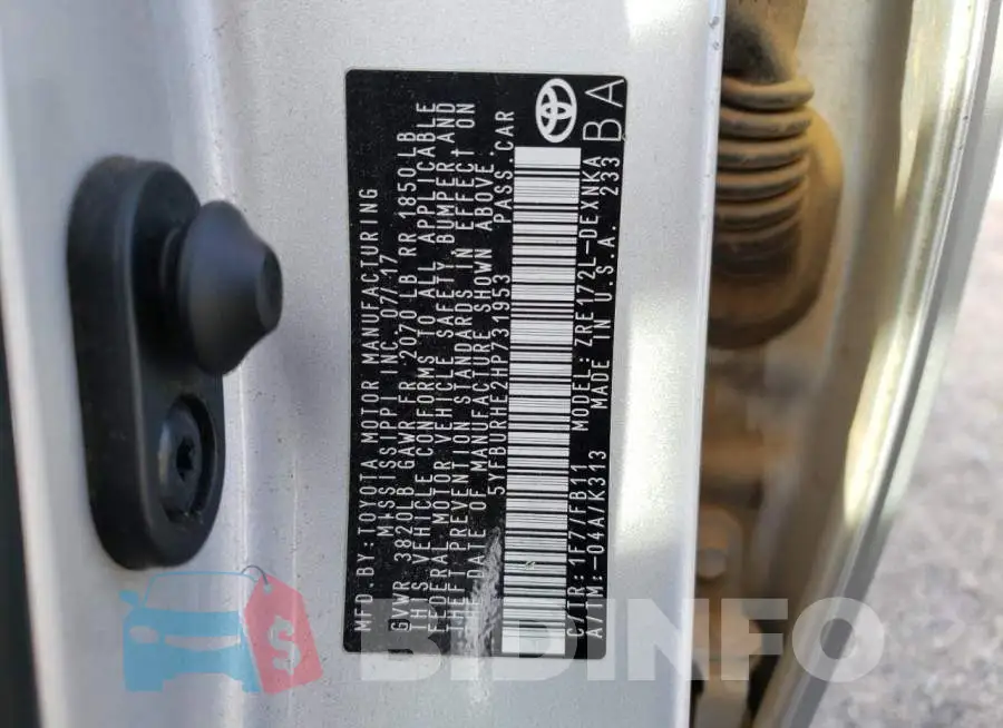 5YFBURHE2HP731953 Photo# 12