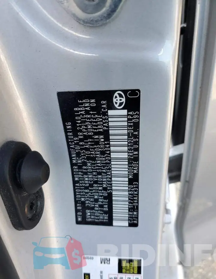 5YFEPRAE5LP074041 Photo# 13