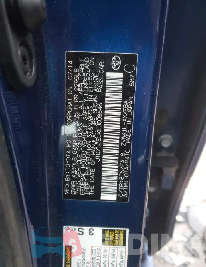 JTDZN3EUXEJ008646 Photo# 12