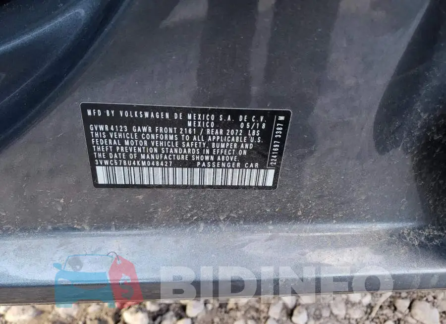 3VWC57BU4KM048427 Photo# 12