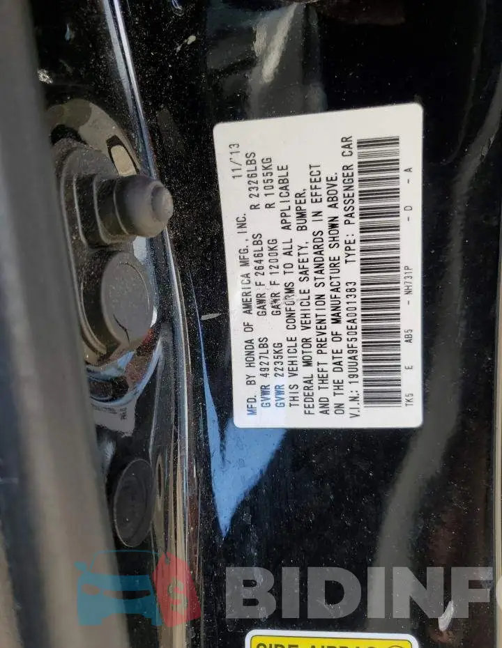19UUA9F50EA001383 Photo# 12