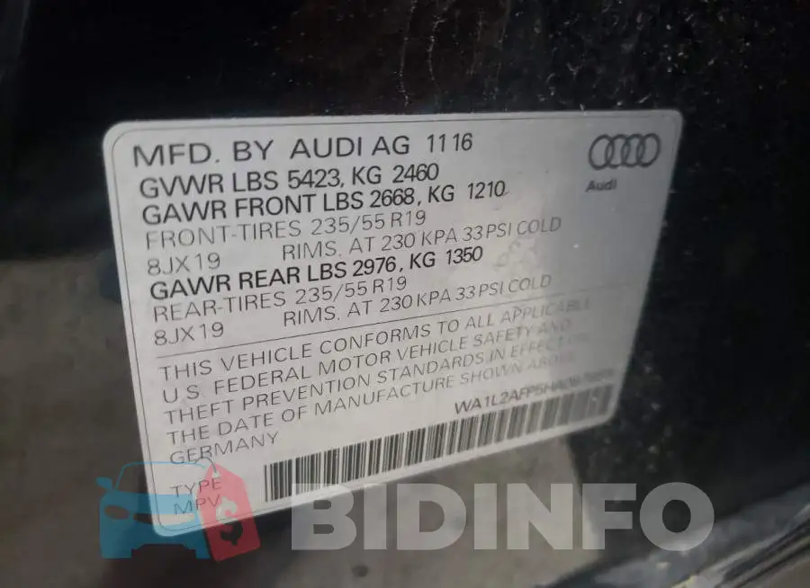 WA1L2AFP5HA087959 Photo# 13
