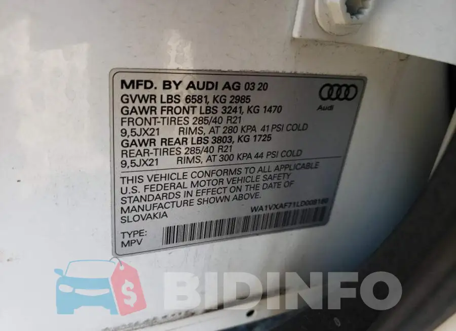 WA1VXAF71LD008160 Photo# 14