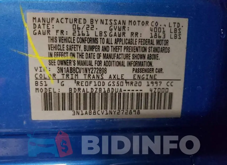 3N1AB8CV1NY272898 Photo# 12