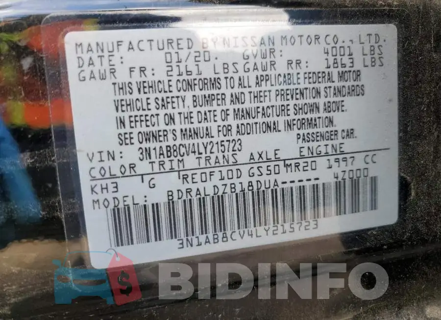 3N1AB8CV4LY215723 Photo# 10