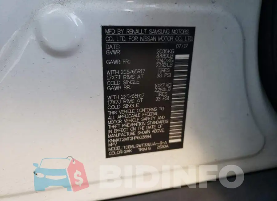 KNMAT2MT3HP603894 Photo# 13