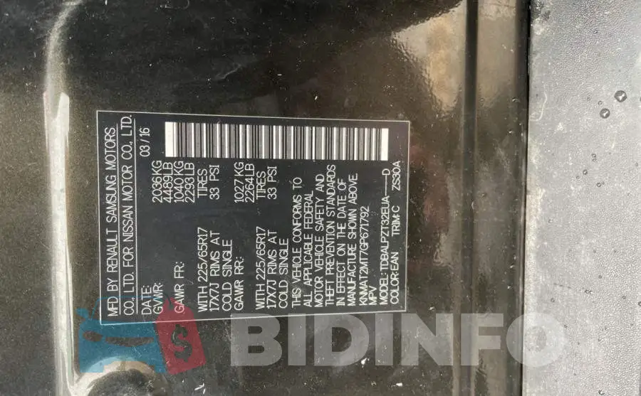 KNMAT2MT7GP671792 Photo# 10