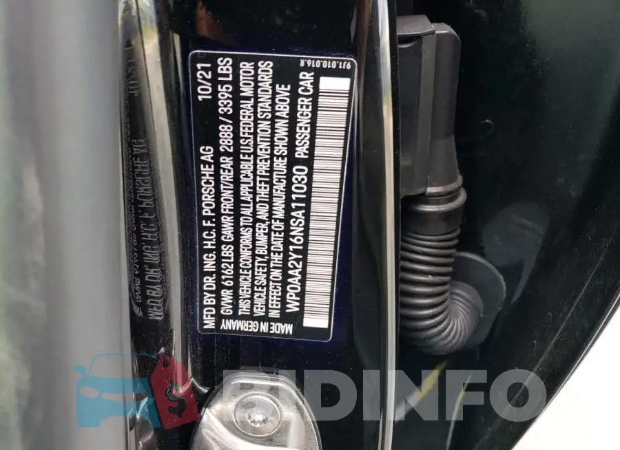 WP0AA2Y16NSA11030 Photo# 12