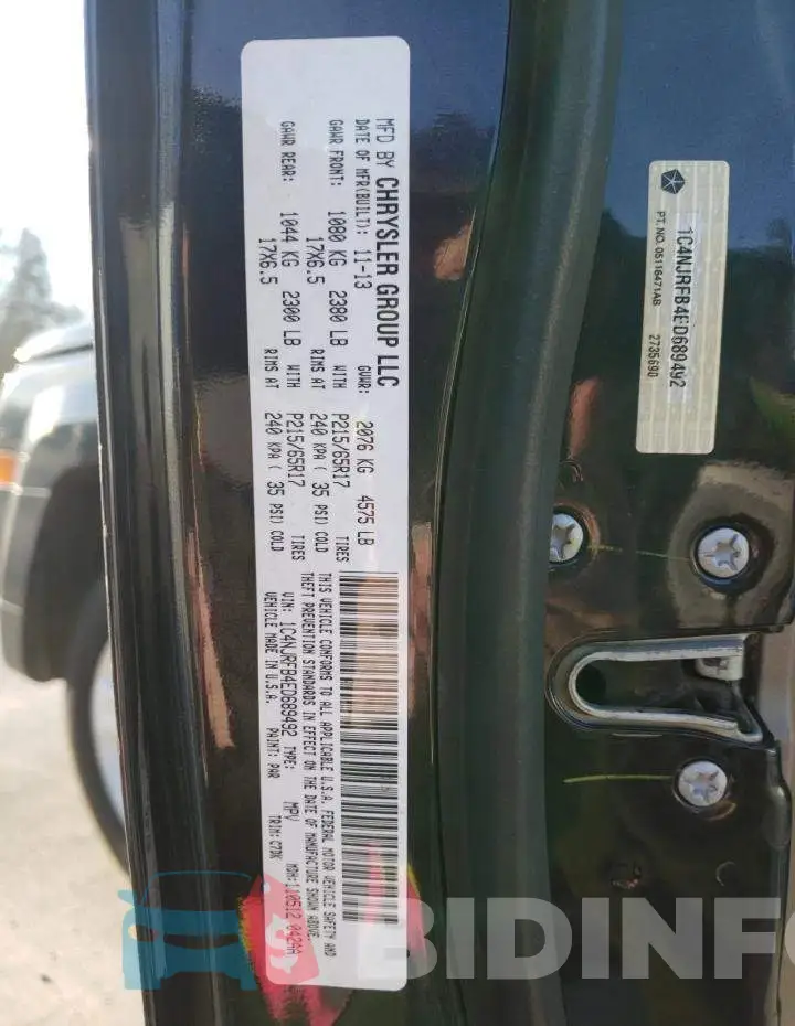 1C4NJRFB4ED689492 Photo# 13