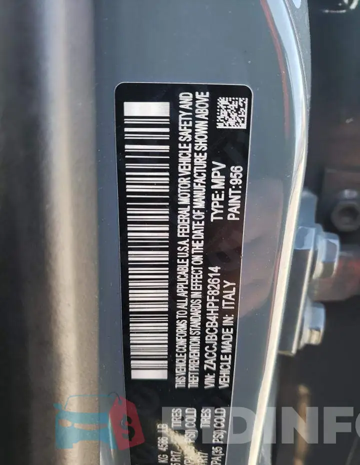 ZACCJBCB4HPF82614 Photo# 12
