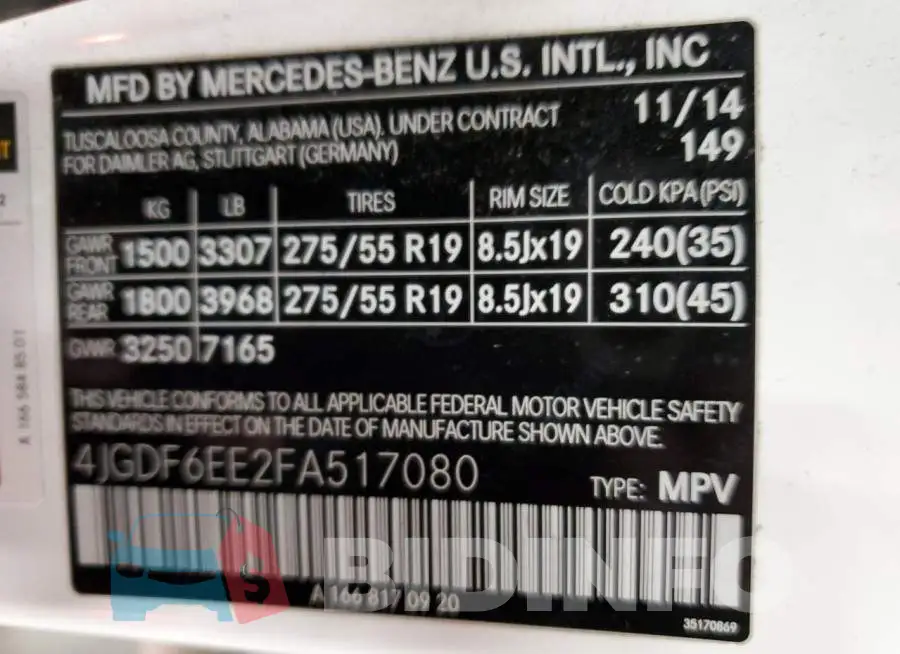 4JGDF6EE2FA517080 Photo# 13