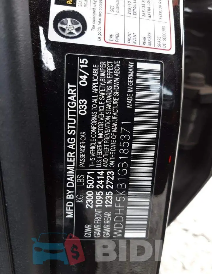 WDDHF5KB1GB185371 Photo# 12