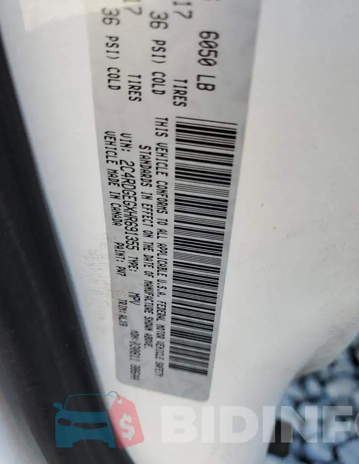 2C4RDGEGXHR691355 Photo# 14