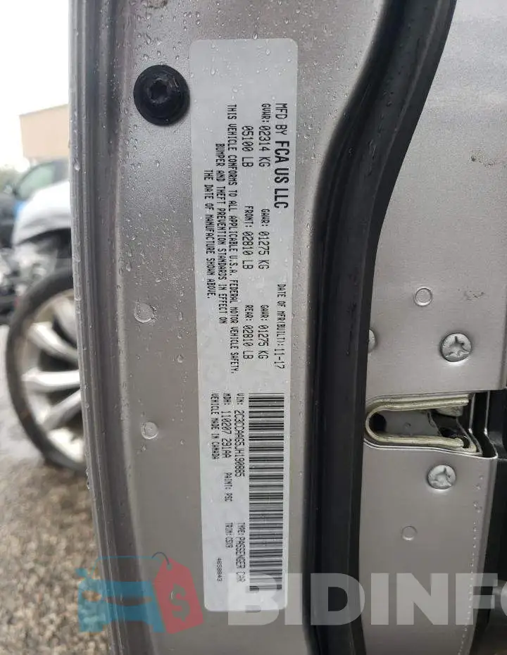 2C3CCAAG5JH190885 Photo# 12