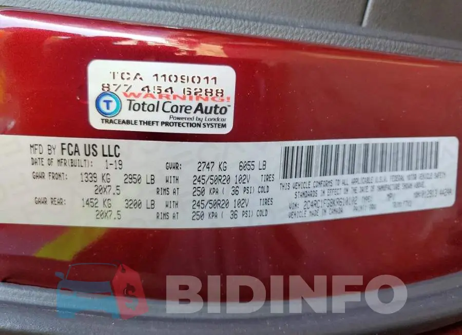 2C4RC1FG8KR610102 Photo# 13