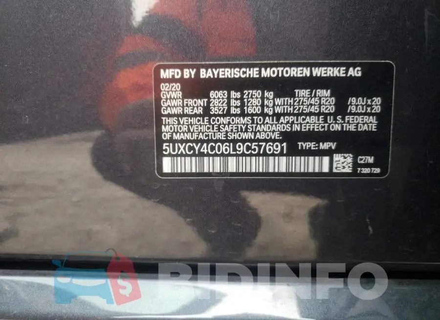 5UXCY4C06L9C57691 Photo# 14