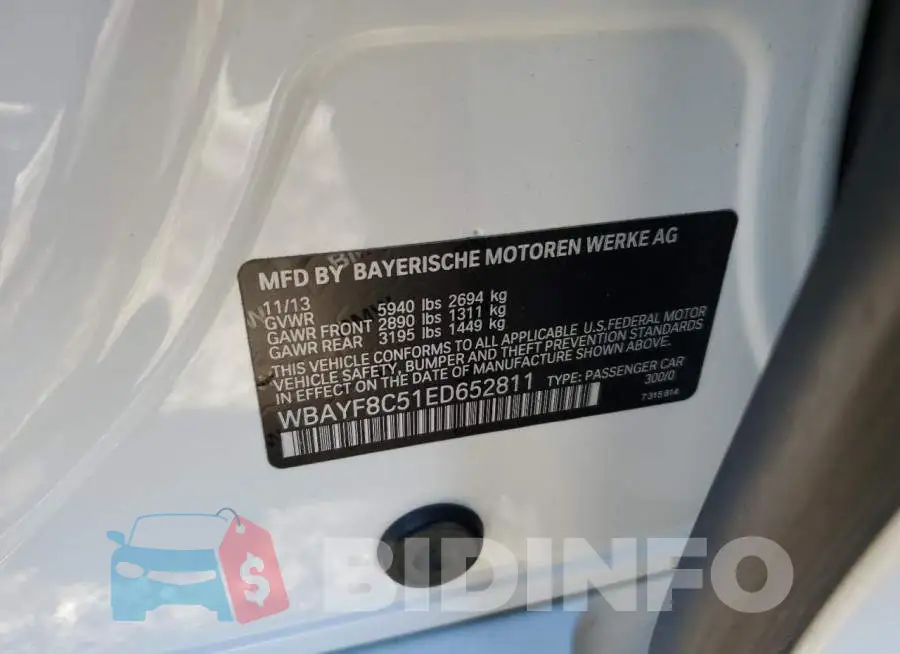 WBAYF8C51ED652811 Photo# 12