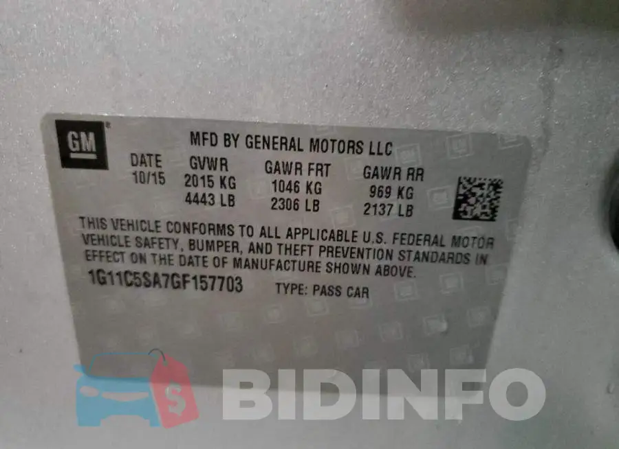 1G11C5SA7GF157703 Photo# 12